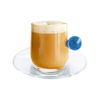 Ball Line mug with saucer set, 6pcs