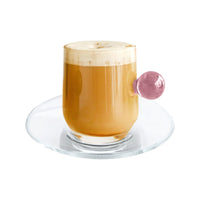Ball Line mug with saucer set, 6pcs