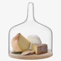 Cloche Dome & Oak Base