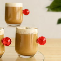 Ball Line mug with saucer set, 6pcs