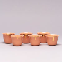 Porcelain drip coffee set, 6pc