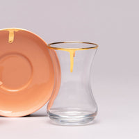 Porcelain drip tea set, 6pc