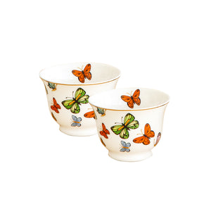 Papillon Chaffe coffee cups, 6pcs
