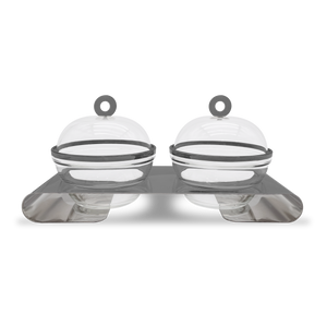 Twin dome serving set