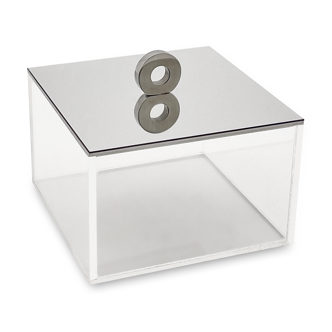 Square Plexi Box with Mirror Top