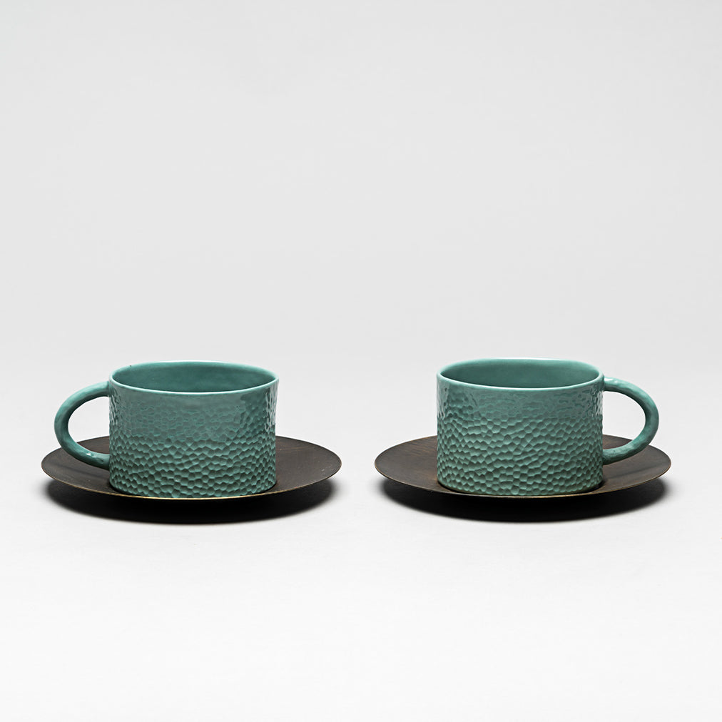 Lotus coffee set, 2pcs