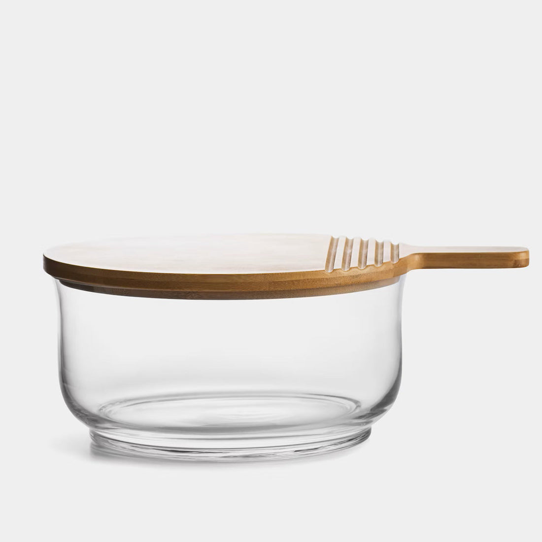 Nature salad bowl with bamboo lid/cutting board