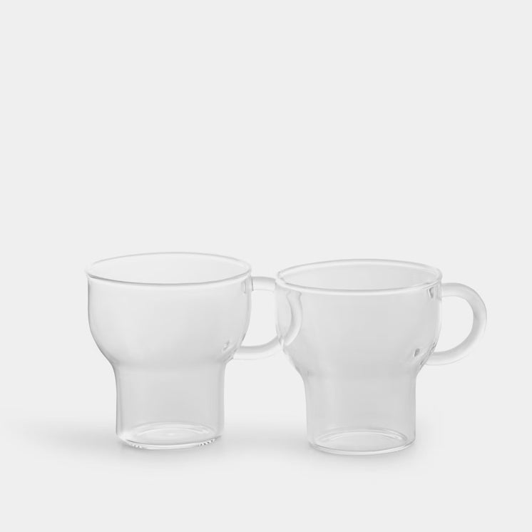 Glass mug 2pc