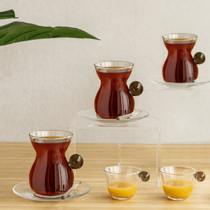 Ball Line Curve tea and coffee set with spoons 6pcs