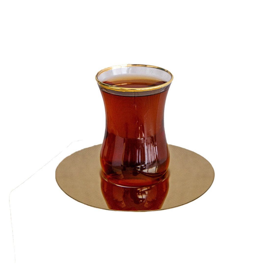 Flat tea cups, 6pcs