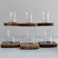 Wood Teacup & Saucer Gift Set