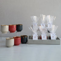 Gold Drip Porcelain Cups Gift Set