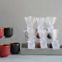 Gold Drip Porcelain Cups Gift Set