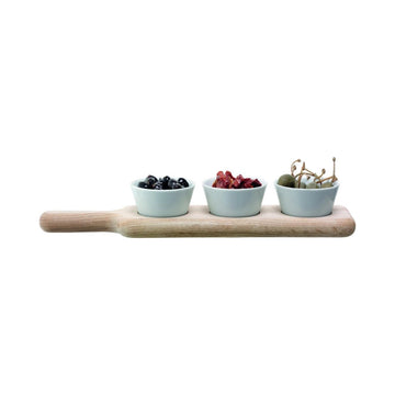 Oak Paddle Bowl Set