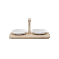 Dine Condiment Set & Oak Base