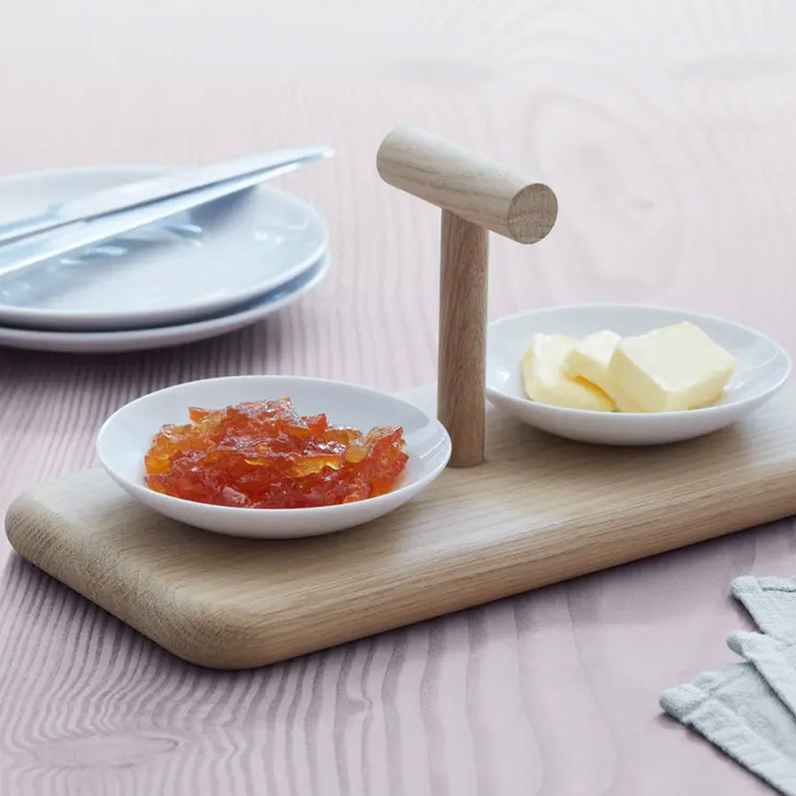 Dine Condiment Set & Oak Base