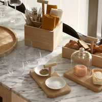 Dine Condiment Set & Oak Base