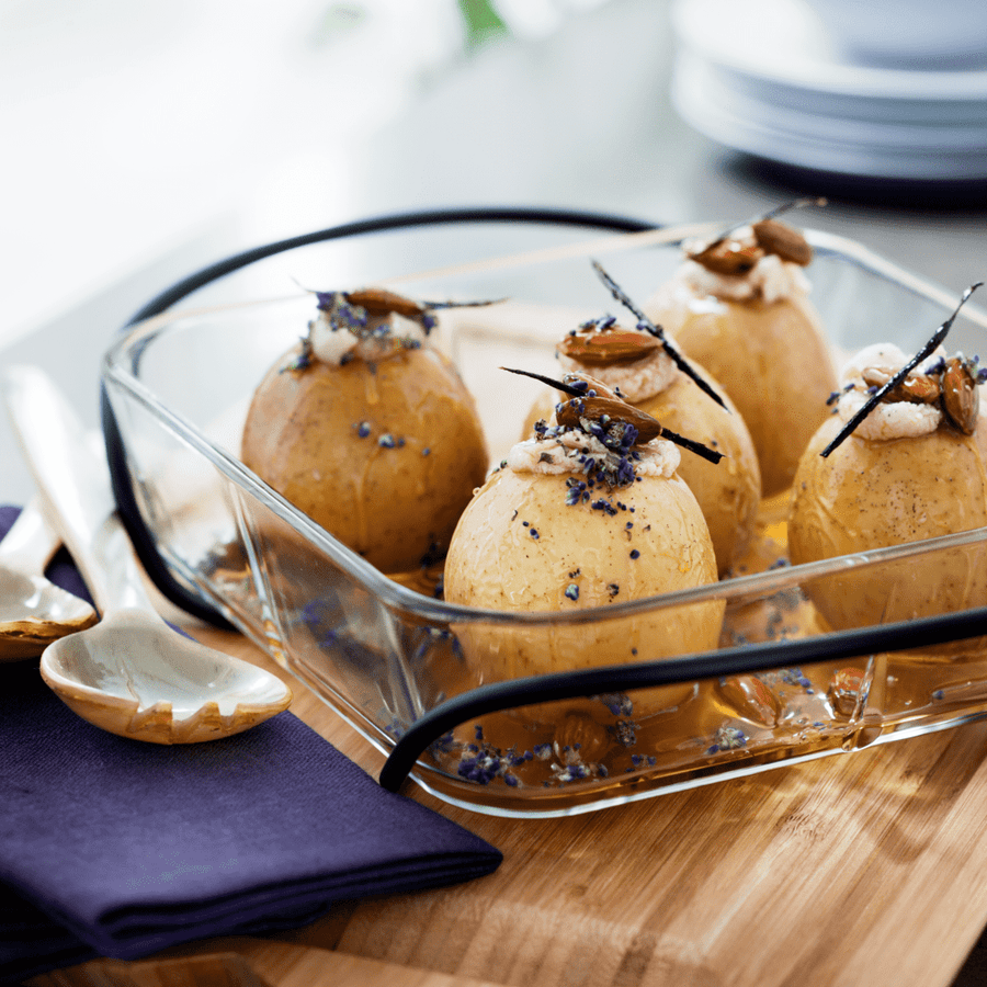 Ovenproof dish with holder