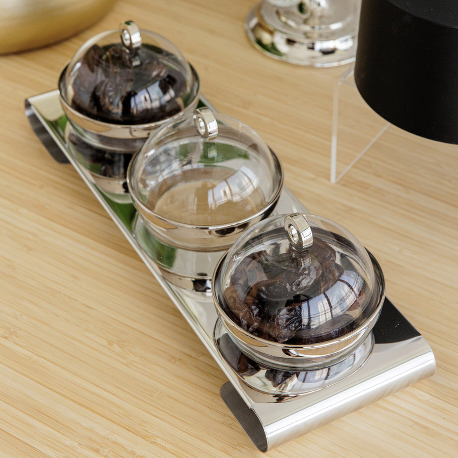 Trio dome serving set