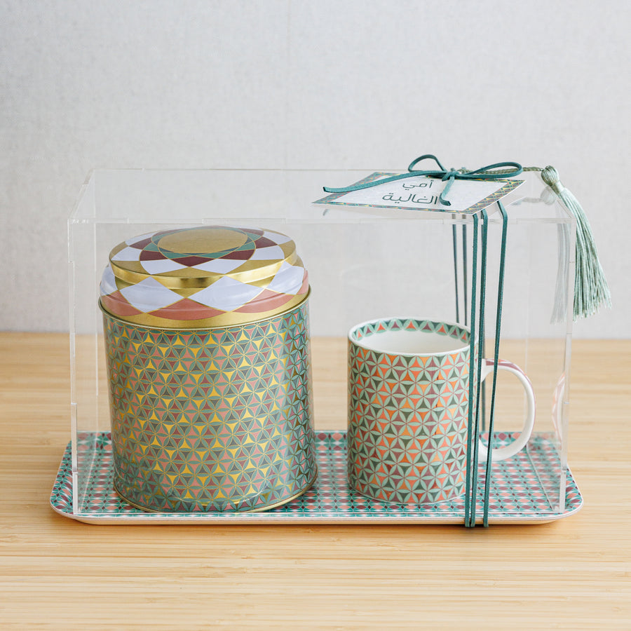 Tin Box with Mug Gift Set