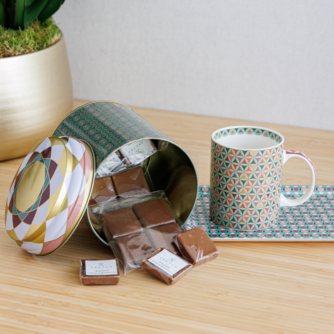 Tin Box with Mug Gift Set