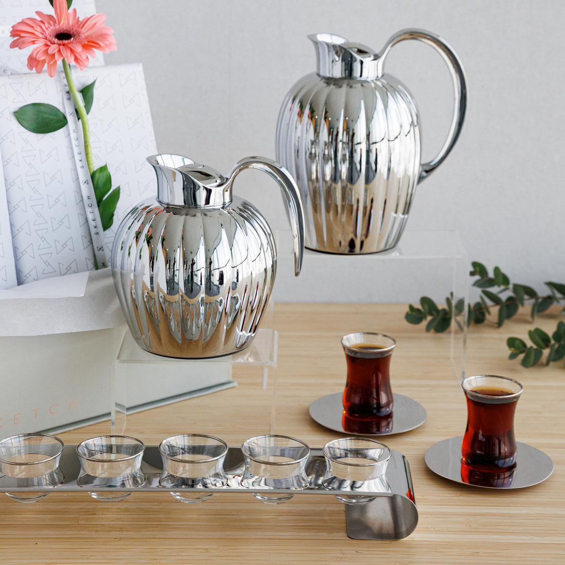 Bernadotte Metallic Coffee & Tea Set