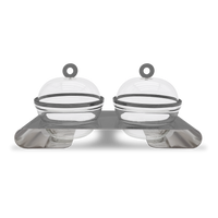 Twin dome serving set