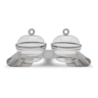 Twin dome serving set