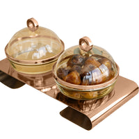 Twin dome serving set