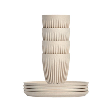 8oz cup with Classic Saucer 4pc