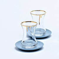 Porcelain drip tea set, 6pc