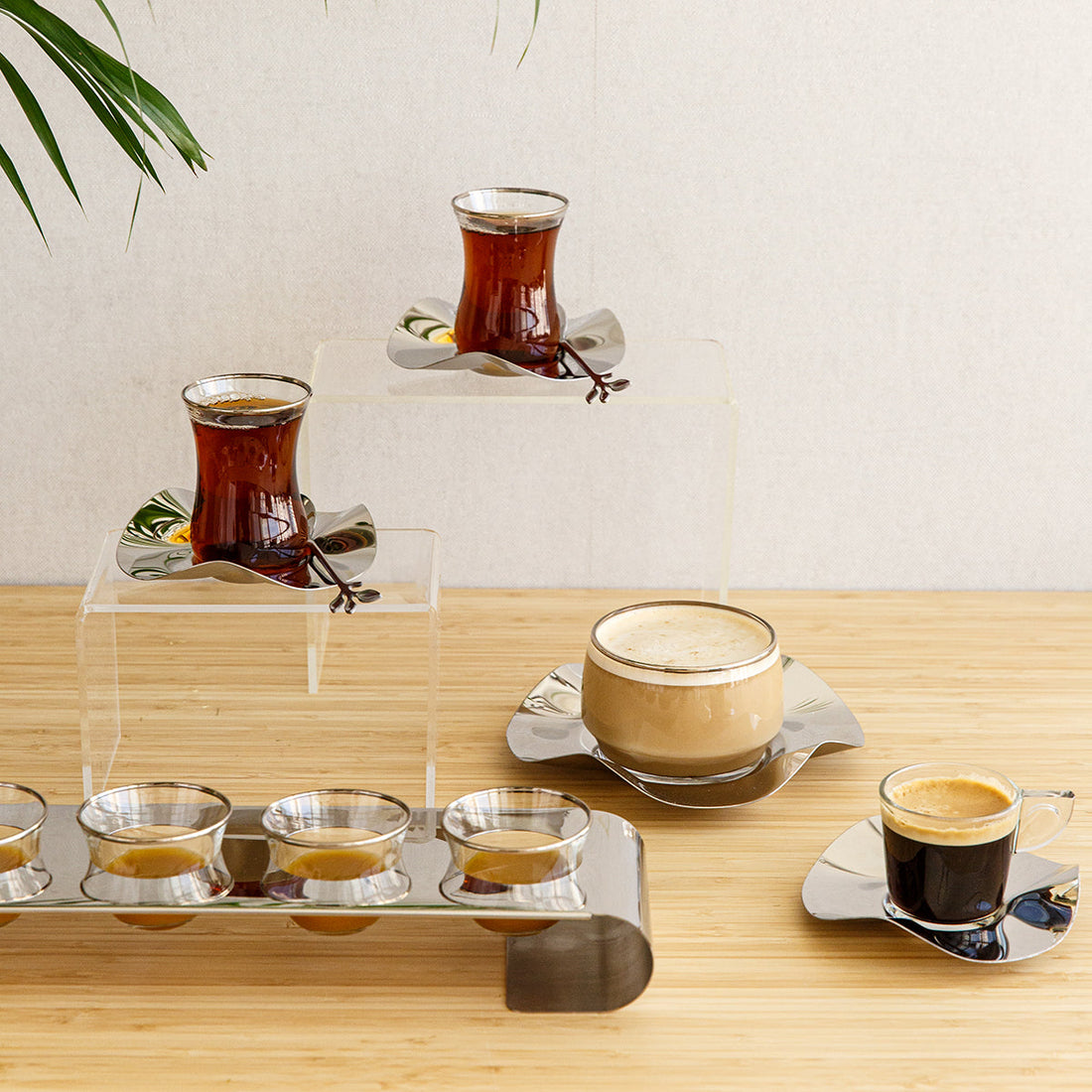 Flower coffee cups, 6pcs