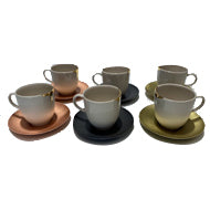 Sunny coffee set, 6pc