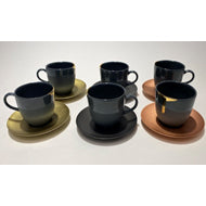 Nightbird coffee set, 6pc