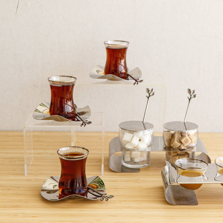 Flower tea cups, 6pcs