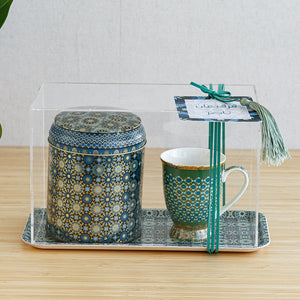 Gergean Tray with Tin box Mug