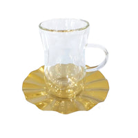 Daisy tea cups, 6pcs