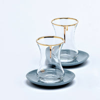 Porcelain drip tea set, 6pc