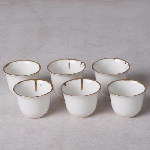 Porcelain drip tea & coffee set, 6pc