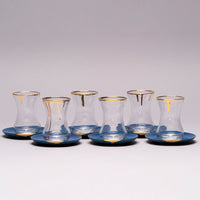 Porcelain drip tea set, 6pc