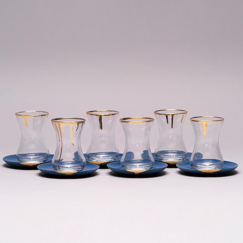 Porcelain drip tea & coffee set, 6pc