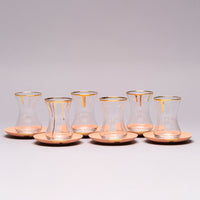 Porcelain drip tea set, 6pc