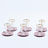 Porcelain drip tea set, 6pc