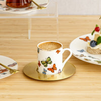 Papillon espresso set 6pc with customized ribbon