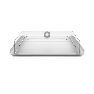 Silver Metal Tray with cover