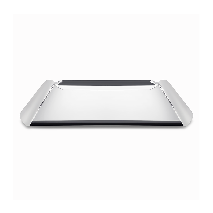 Silver Metal Tray with cover set