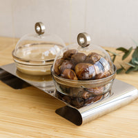 Twin dome serving set