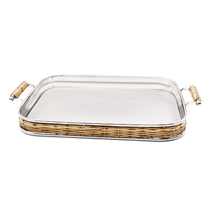 Rectangle Tray with bamboo