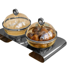 Twin dome serving set