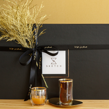 Tea & Coffee set gift with customized ribbon